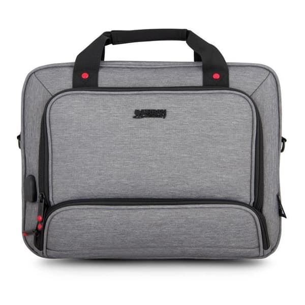 Laptopväska - URBAN FACTORY - MTE14UF - 13''/14'' - USB-port - Gråmelerad