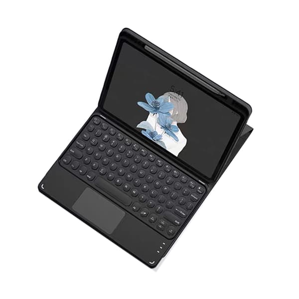 INF Tablet Keyboard Case for Xiaomi Pad 7/7Pro - Avtakbart trådløst Bluetooth-tastatur, berøringsplate, svart