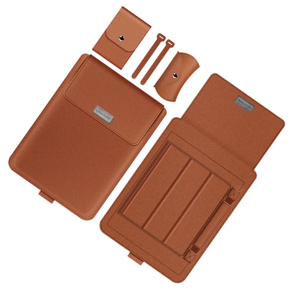 INF Laptopfodral, skyddande fodral i PU-läder