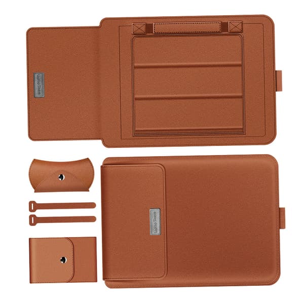 INF Laptopfodral, skyddande fodral i PU-läder