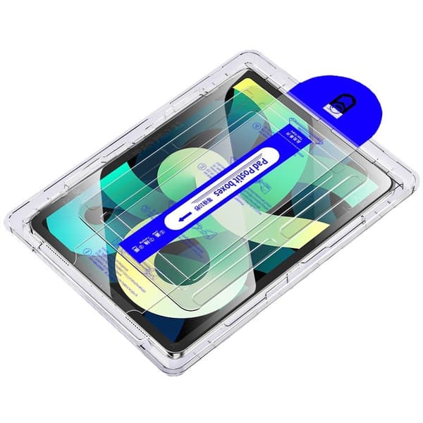 INF Uusi iPad 9,7'' näytönsuoja asennustyökalulla, karkaistu lasi