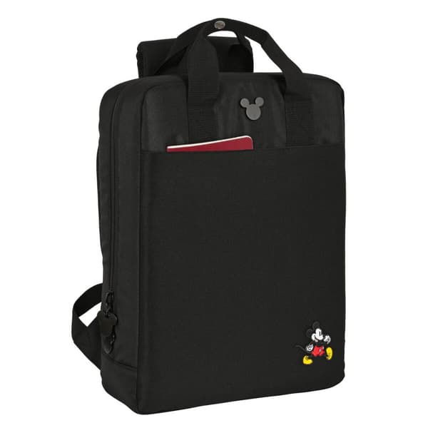Laptopryggsäck Mickey Mouse Clubhouse Svart 29 x 39 x 11 cm