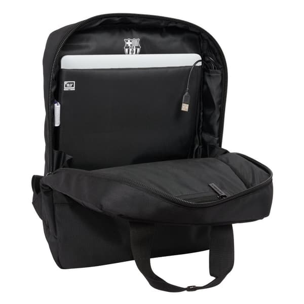 Laptop Ryggsekk F.C. Barcelona Premium Svart 29 x 39 x 11 cm 13,3"