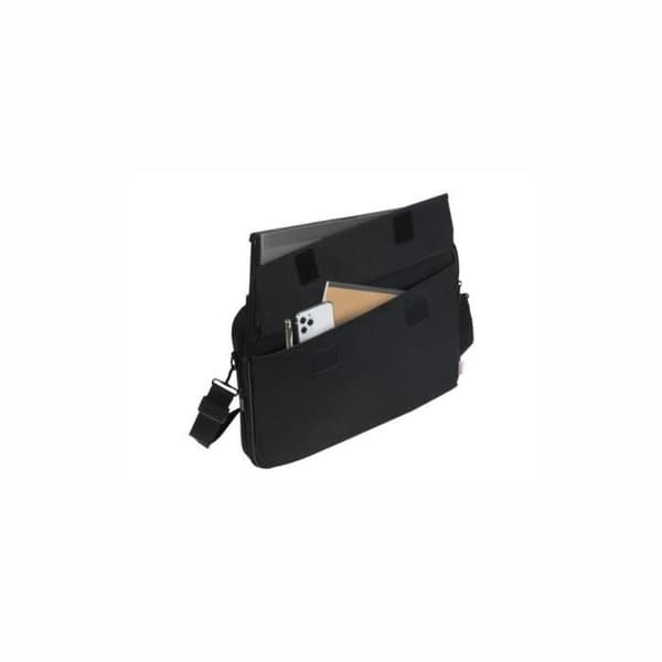 DICOTA Basväska BASE XX Clamshell Svart för bärbar dator 13"-14.1'' lätt i polyester med dragkedja, vadderat fack