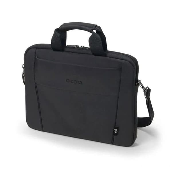 DICOTA BASE Eco Slim Case Väska för bärbar dator 15"-15.6" polyester, vadderad Bekväm frontficka D31308-RPET Svart