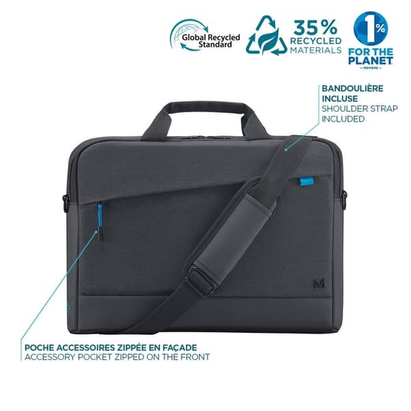 Mobilis TRENDY 14-16'' laptopväska - 35 % återvunnet material