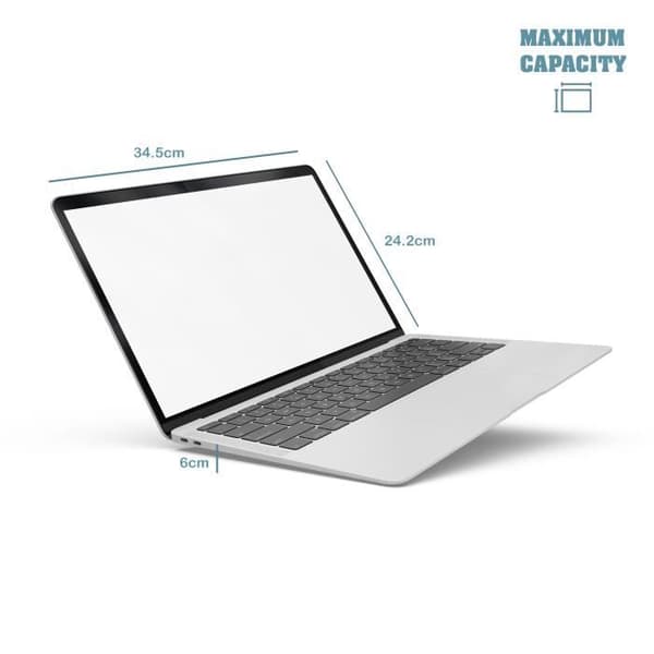 NGS GINGER BLACK14 - Laptopväska upp till 14", med fack och yttre ficka, svart-antracitfärg