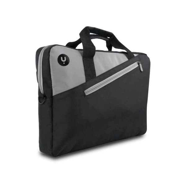 NGS GINGER BLACK14 - Laptopväska upp till 14", med fack och yttre ficka, svart-antracitfärg