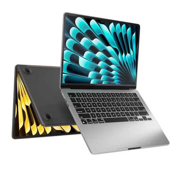 NEXT ONE SafeGuard Case MacBook Air 15" M2 / M3 savumusta