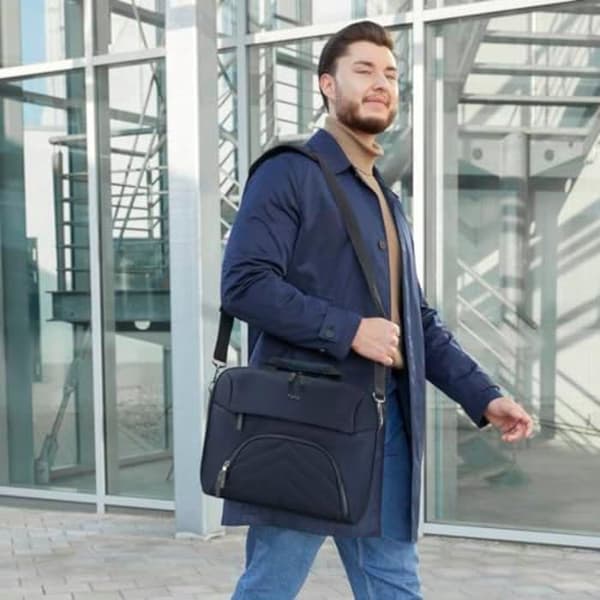Hama bärbar datorväska för 15,6 till 16,2" (lätt affärsväska som axelväska eller transportväska, laptopväska)