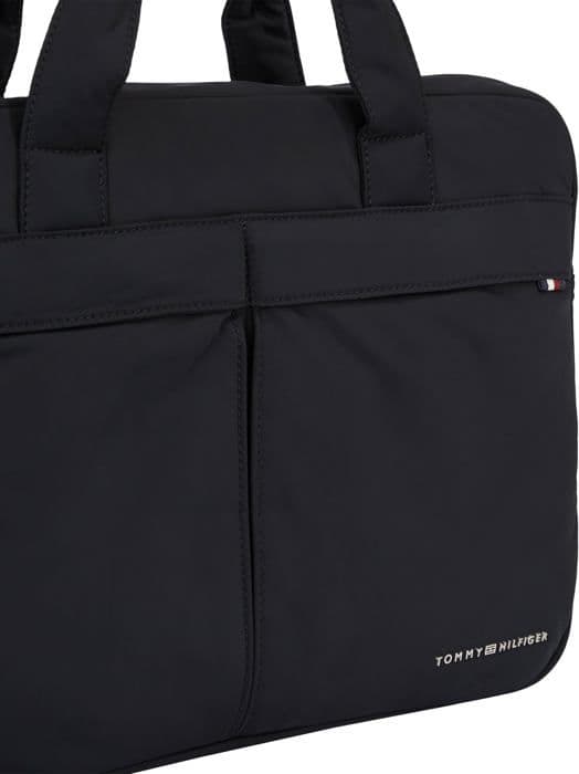 Tommy Hilfiger - AM0AM12215 - Datorväska för Herr Signature Computer Bag Vattentålig, Svart, One Size