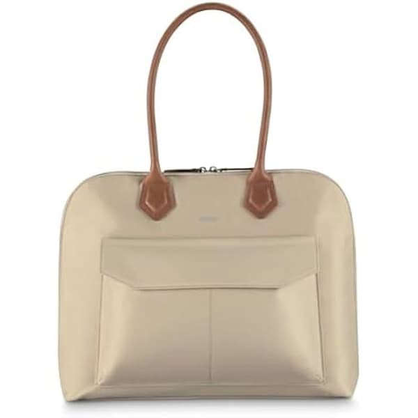 Laptop-väska - HAMA - Fabulous - Beige imitationsläder - 15,6 tum - Vadderad