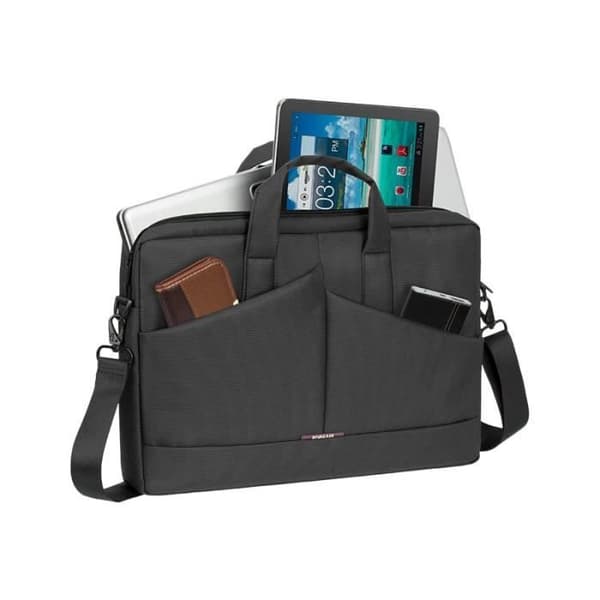 Riva Case Tivoli 8731 Diagonal plus laptopväska - 15,6" - grå