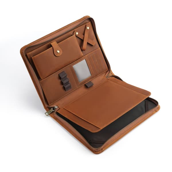 INF Premium Leather Tablet Case for iPad 9.7 inch Brun