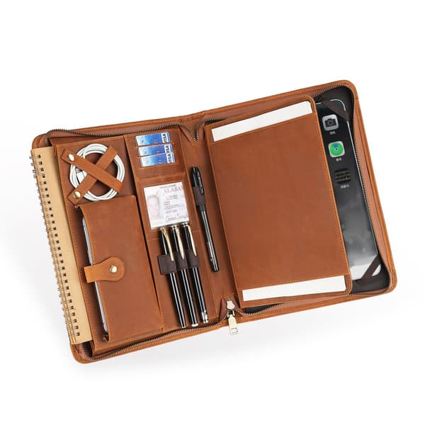 INF Premium Leather Tablet Case for iPad 9.7 inch Brun