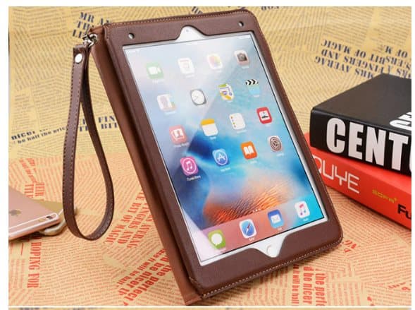 INF Premium PU-nahkakotelo iPad Pro 9.7:lle (2016) Ruskea