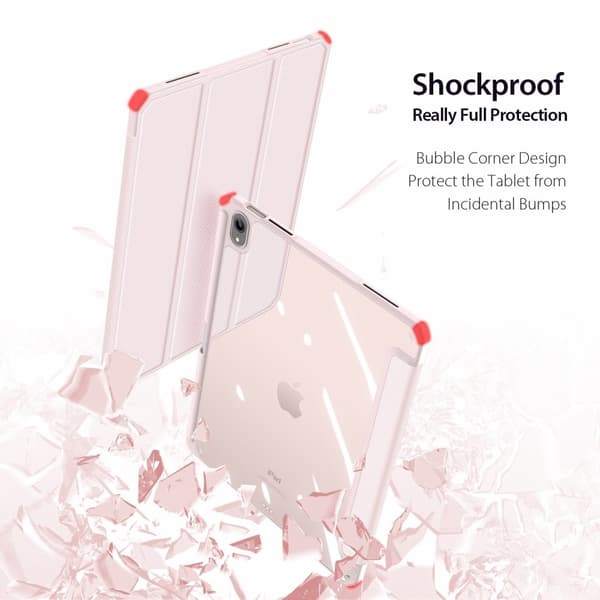 DUX DUCIS iPad 11" (2025) TOBY Series Trifold Flip Cover - Pink