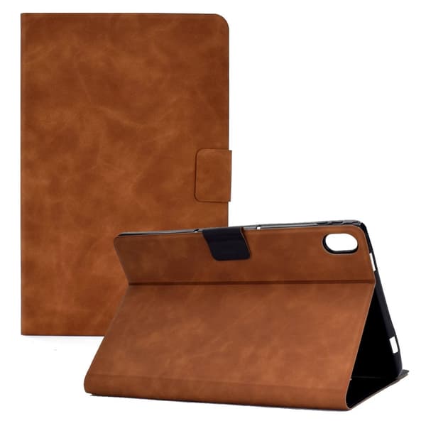 SKALO iPad 11" (2025) PU-læder Flip Cover - Brun