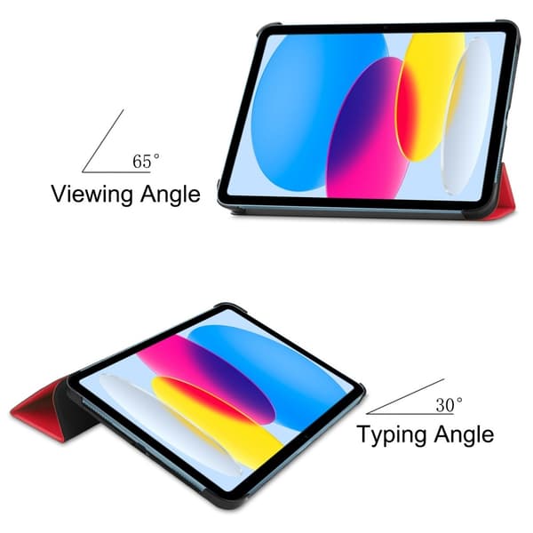 SKALO iPad 11" (2025) Trifold Fodral - Röd