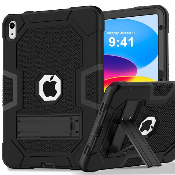 SKALO iPad 11" (2025) Extra Stöttåligt Armor Shockproof Skal - Svart