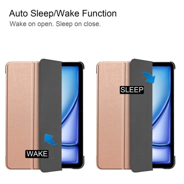 SKALO iPad Air 13 (2025) Trifold Cover - Rosa guld