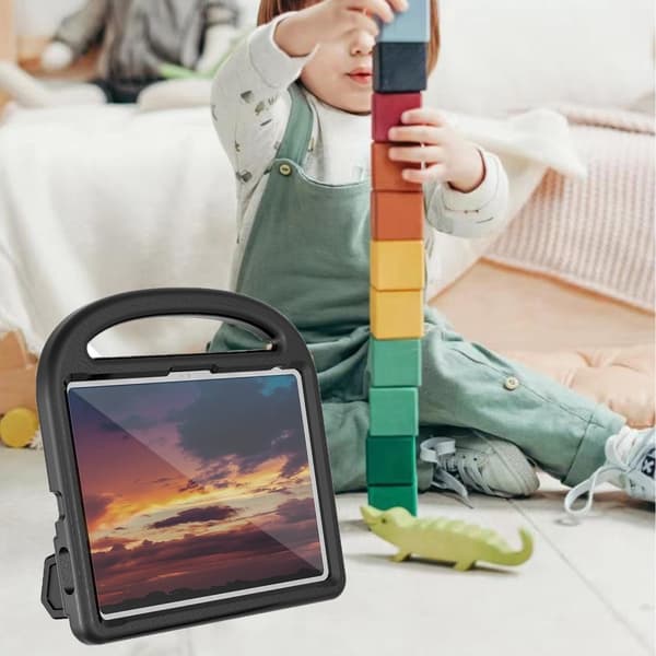 SKALO iPad 11" (2025) Barnskal med handtag och ställ - Svart