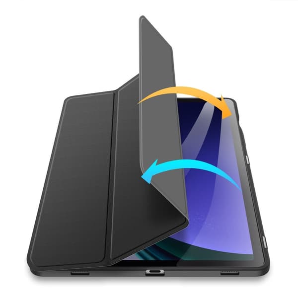DUX DUCIS Samsung Tab S10 FE TOBY Series Trifold Flip Cover - Sort