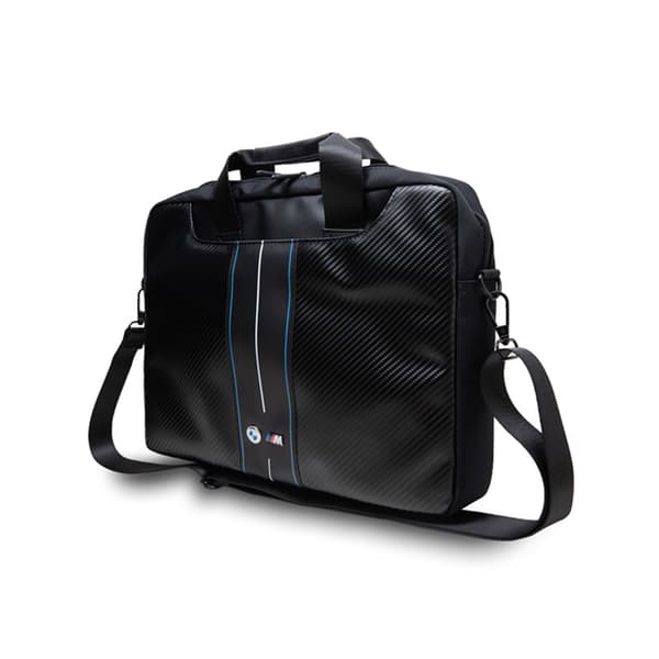 BMW Carbon Blue Stripes - 16" Notebook-etui (sort)