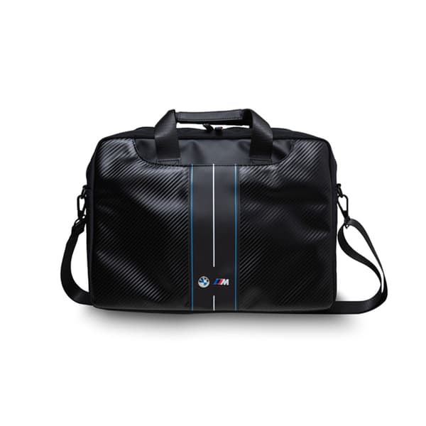 BMW Carbon Blue Stripes - 16" Notebook-etui (sort)