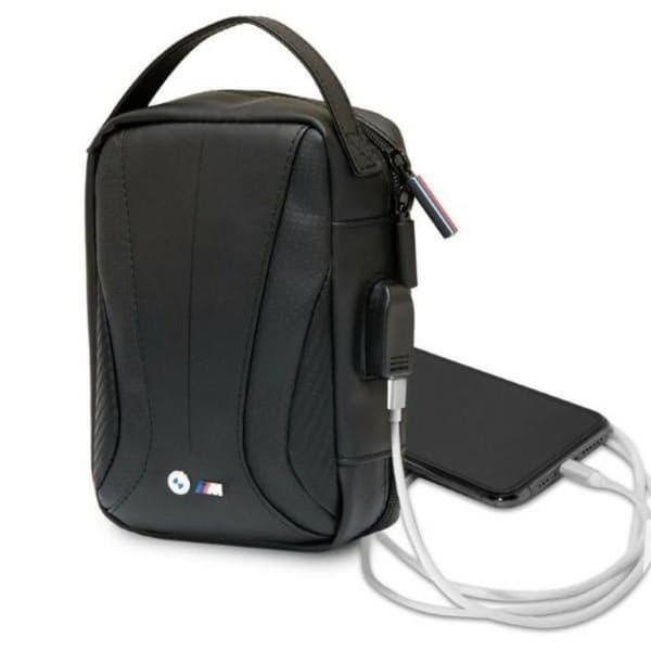 BMWCarbon&Perforated-Taske/organizermedeksternUSB-port(sort)