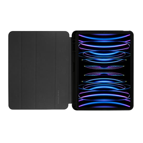 CrongFlexFolio-koteloiPadPro11"(2022-2021)/iPadAir10,9"(5-4gen.)ApplePencil-telineellä(musta)