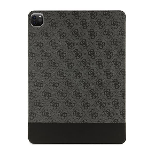 Guess 4G Stripe Allover - Case for iPad Pro 12.9" (2022-2020) (Black)