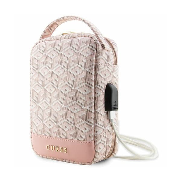 GuessGCubeStripeTravelUniversalBag-Tillbehörsorganisator(rosa)