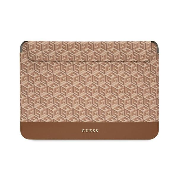 Guess GCube Stripes -tietokonelaukku - 16" kannettavan tietokoneen kotelo (ruskea)