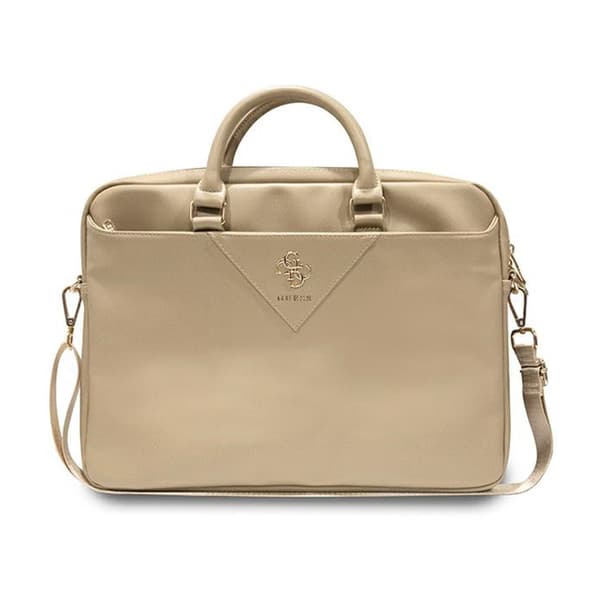 Guess Triangle 4G computertaske - Laptoptaske 15" / 16" (guld)
