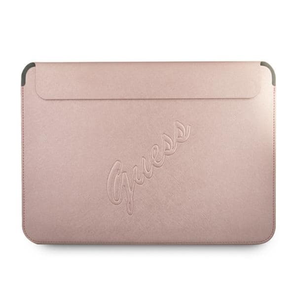 Guess Saffiano Script Computer Sleeve - Notebook taske 13" (pink)