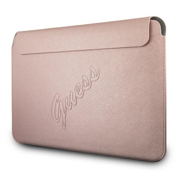 Guess Saffiano Script Computer Sleeve - Notebook taske 13" (pink)
