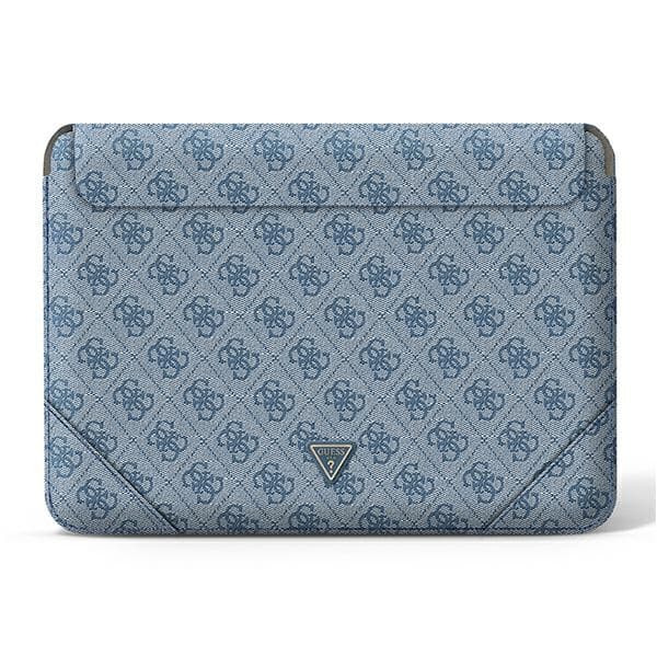 Guess 4G Uptown Triangle logotypfodral - Notebookfodral 13" / 14" (blå)