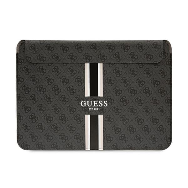 Guess 4G Printed Stripes -tietokonelaukku - 14" kannettavan tietokoneen kotelo (musta)