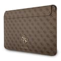 Miniatyrbillede 1 af 2: Guess4GBigMetalLogoComputerSleeve-Notebooktaske13"(brun)