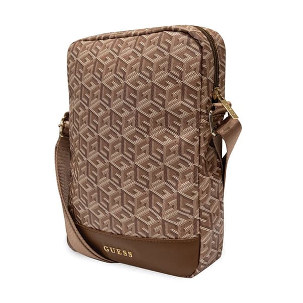 Guess GCube Stripe tablettaske - 10" tablettaske (brun)