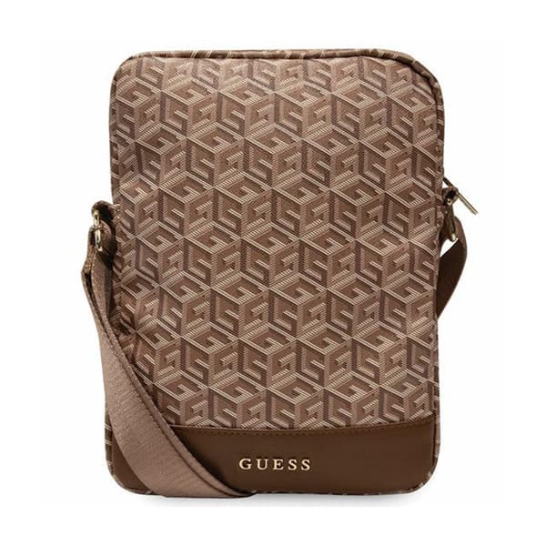 Guess GCube Stripe tablettaske - 10" tablettaske (brun)