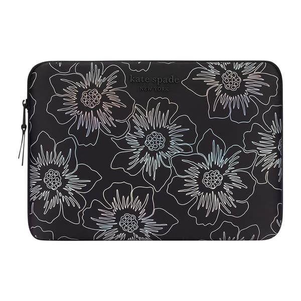 Kate Spade New York Puffer Sleeve - MacBook Pro 14" / Notebook 14" cover (Hollyhock Iridescent Black)