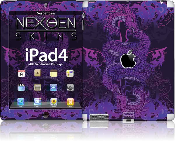 Nexgen Skins 3D-tehosteella iPadille 2/3/4 (Serpentine 3D)