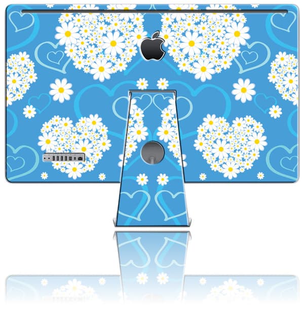 Nexgen-skins med 3D-effekt til iMac 27" (Hearts and Daisies 3D)