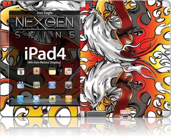 NexgenSkins3D-efektilläiPad2/3/4(IronEagle3D)