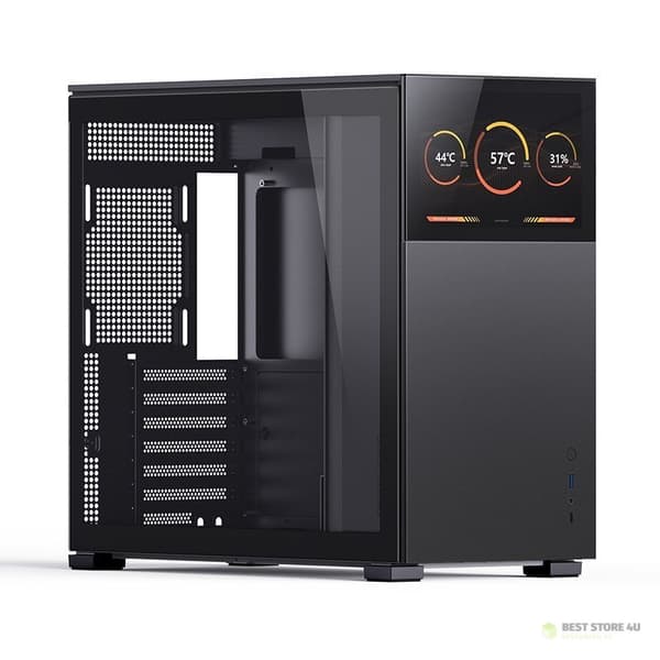 Jonsbo D41 Skärm ATX-chassi, Härdat Glas - Svart