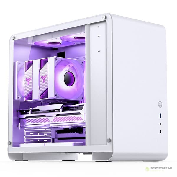 Jonsbo U4 Mini TG-fodral Vitt