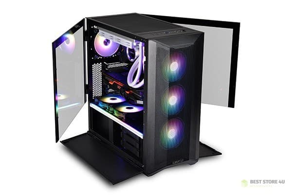 Lian Li LANCOOL II MESH RGB Midi Tower Svart, Transparent