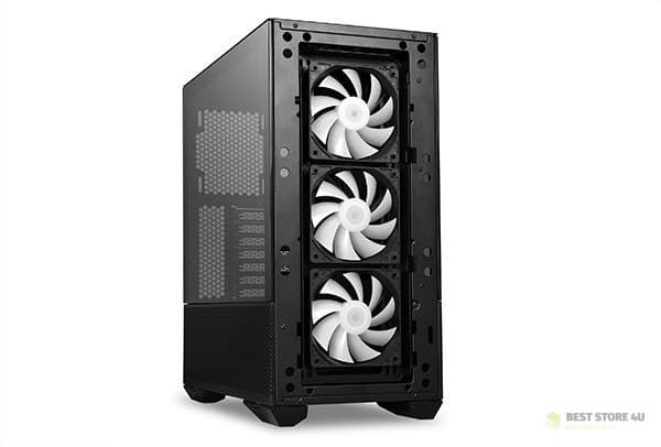 Lian Li LANCOOL II MESH RGB Midi Tower Svart, Transparent